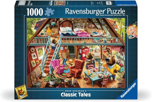 Ravensburger Puzzle 1000 Pezzi, Riccioli d'Oro e i Tre Orsi – Puzzle Adulti +14 anni, 70 x 50 cm, Puzzle per Adulti, Collezione Meravigliosa Illustrazione, Idee Regalo