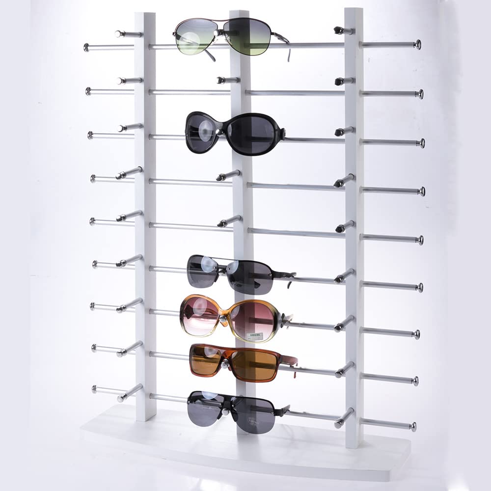Porte-Lunettes En Bois Liuer - Lot De 2 - Support Pour Lunettes Et Soleil - Déco Bureau Ou Maison