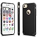 iPhone 7 Case, Tekcoo™ [TBaron Series] iPhone 7 (4.7 INCH) Bumper Case Shock Absorbing Hard Hybrid Slim Thin Cute Cover [Scratch Proof] Plastic Shell + TPU Rubber Inner [Black]