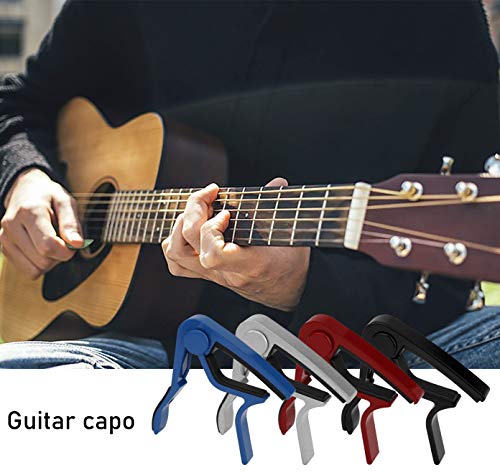 Capodastre Guitare Alliage Capo avec 5 Mediators en durable Alliage d’aluminium pour Classique Folk Guitare Ukulélé… - Les Beatles, Paul McCartney, John Lennon, RIngo Starr, George Harrison Capodastre Guitare Alliage Capo avec 5 Mediators en durable Alliage d'aluminium pour Classique Folk Guitare Ukulélé… – Image 4