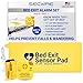 Secure 14BSET-1Y Bed Exit Alarm Set for Fall and Wandering Prevention - 80 dB Patient Monitor with 12" x 30" Antimicrobial Bed Sensor Pad - Nurse Caregiver Safety Aid for Elderly, Disabled