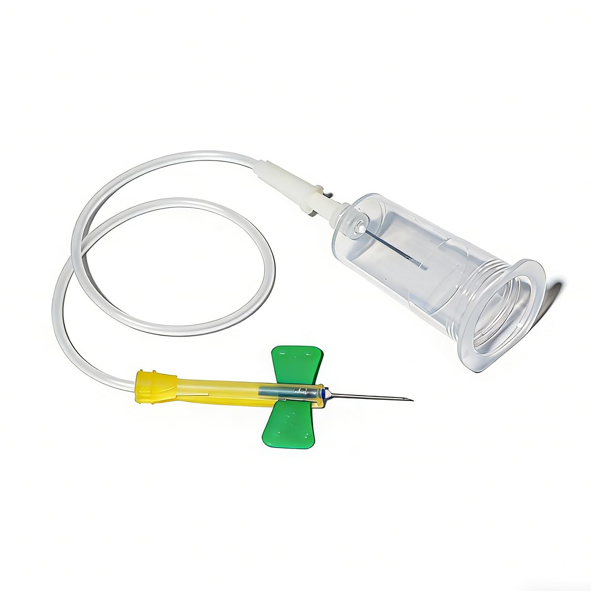 Blood Collection Needles, 21G Butterfly Needles with Holder Sterile Individually Wrapped - 20Pcs