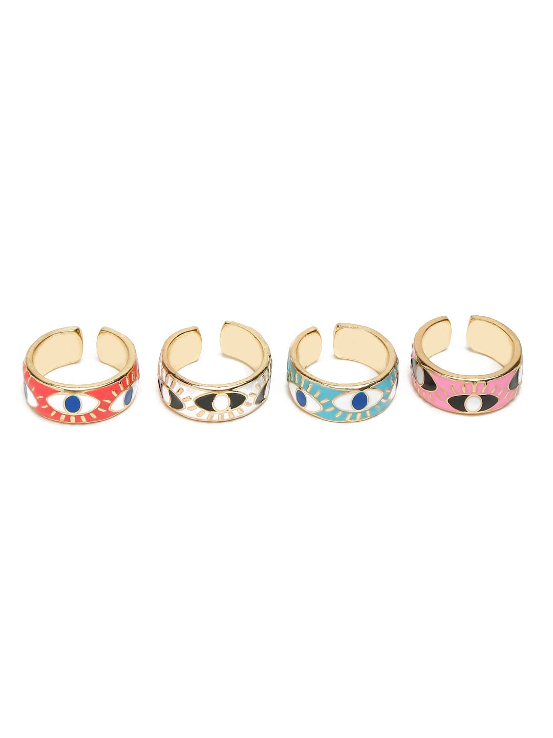 youbella Jewellery Celebrity Style Combo of 4 Rings for Girls and Women-picture-35