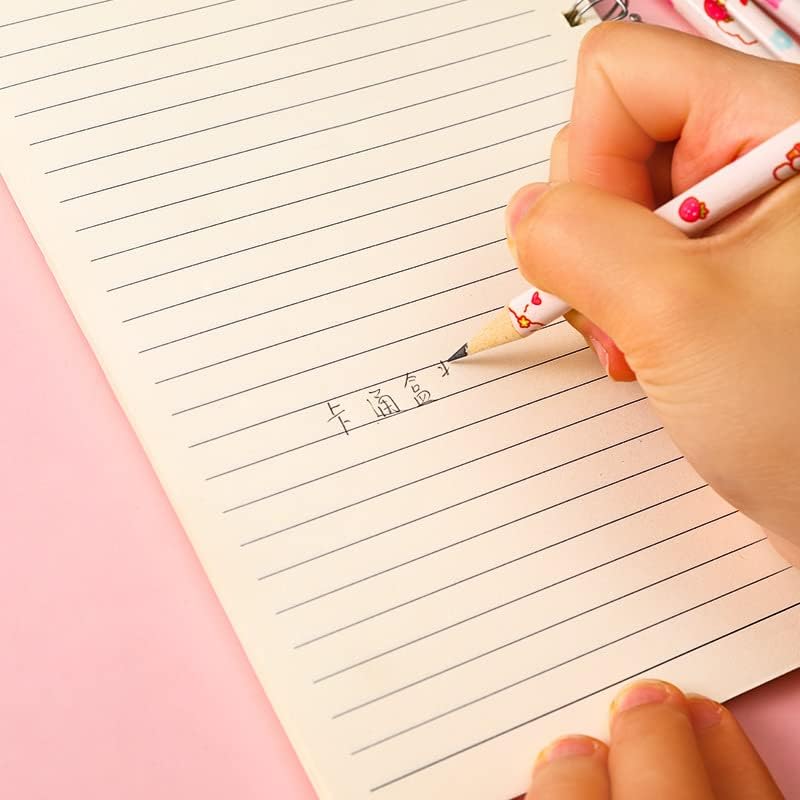 Miniatura 5 de Paquete de 10 lápices Kawaii con borrador, bonitos suministros escolares estéticos para la vuelta a la escuela (verde)