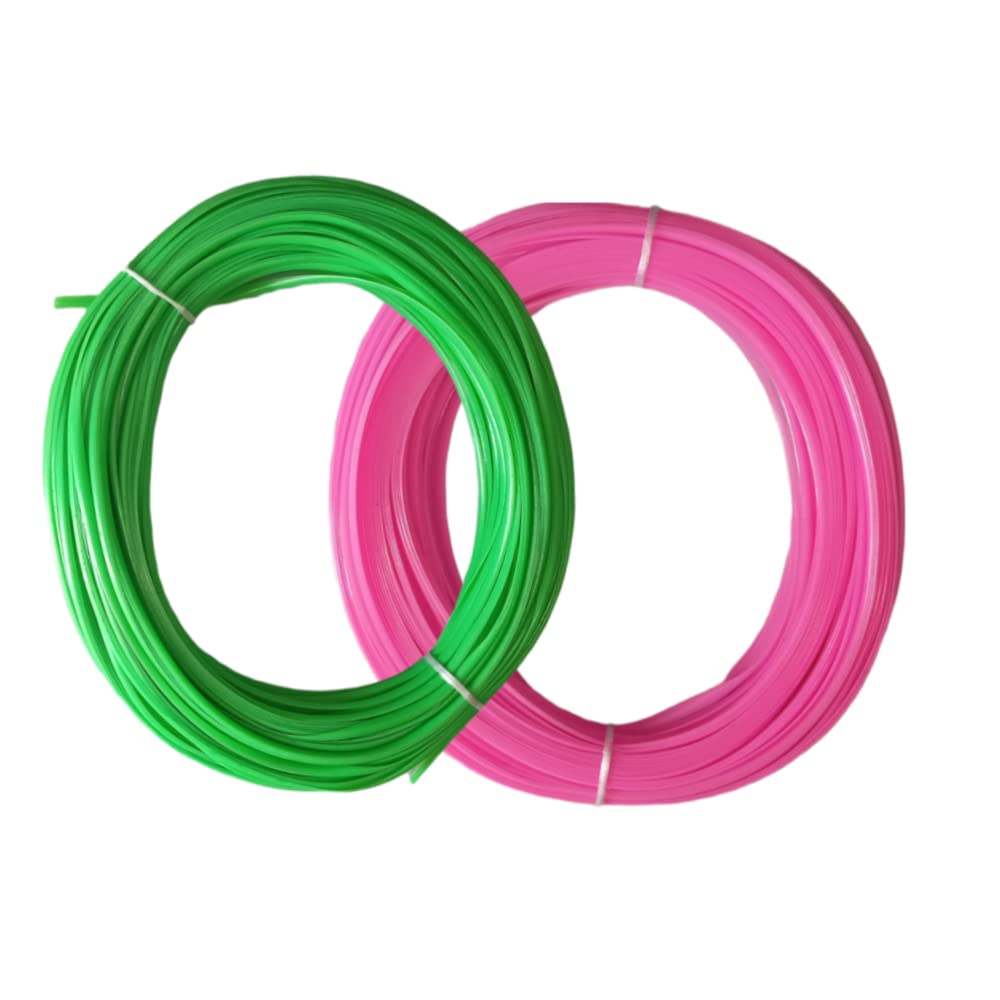 Plastic Wire for Basket Making - PARROT GREEN+BABY PINK Plastic Wire|Plastic Koodai wire|Glass Wire For Basket Making|Koodai Wire Roll|Plastic Wire For Koodai