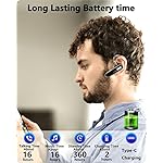 Jinreoo-Bluetooth-Headset-V51-Ultralight-Wireless-Handsfree-Earpiece-Cell-Phone-with-Noise-Cancellation-Microphone-for-iphone-Android-Samsung-Cell-Phones-PC-TV-Computer-Game-Trucker-Work