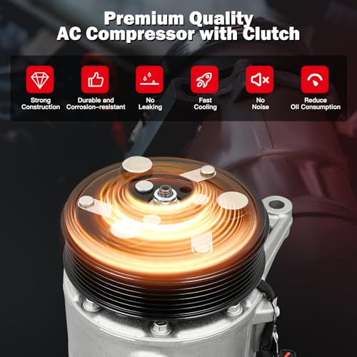 Image of CCIYU AC Compressor w /Clutch for GMC Acadia 3.6L 2013-2016