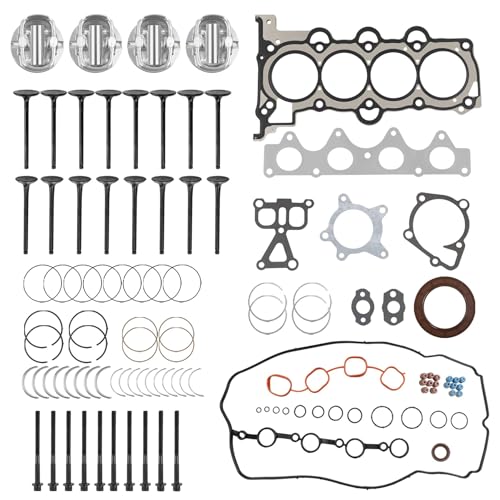 1.6L Engine Overhaul Rebuild Kit With Pistons & Rings Kit, Fit For G4FD Engine, Compatible with 2009–Present Hyundai Accent Tucson Kia Rio Soul Sportage, Replaces# HB320 HBHY22L HBK195 HS26554PT