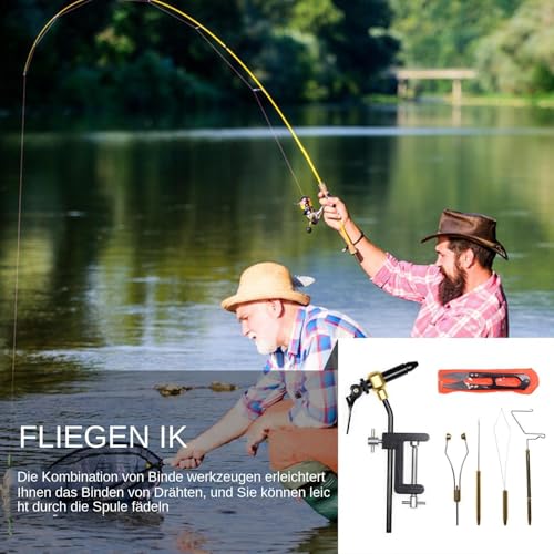 Kit d'outils de pêche à la mouche robuste matériel de fabrication d'appâts