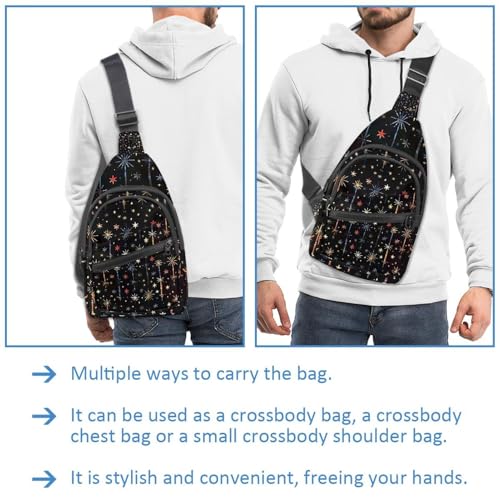 Sac à dos à bandoulière multicolore Starlight Magic Stick avec sangle réglable - 3