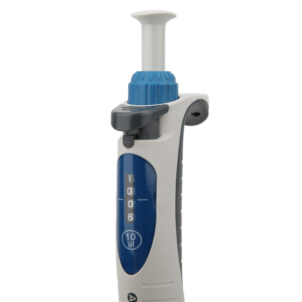 Mikropipette 0,5–10 µl einstellbar manuell mit Digitalanzeige und ergonomischem Griff für Laboranwendungen