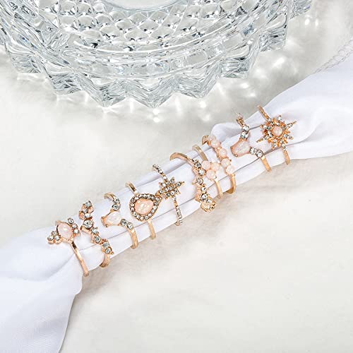 Contemporary Stackable Rings Set (Style 7) - Jewelry Set