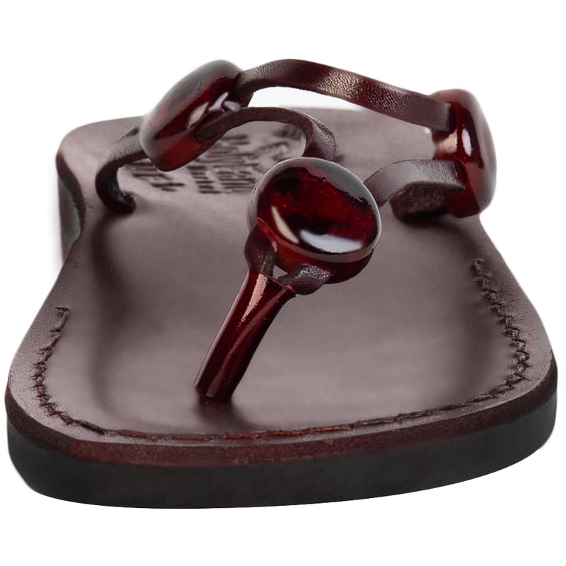 Holy Land Market Men/Women Biblical Jesus Leather Sandals/Slides From Jerusalem (Jerusalem Style III)2