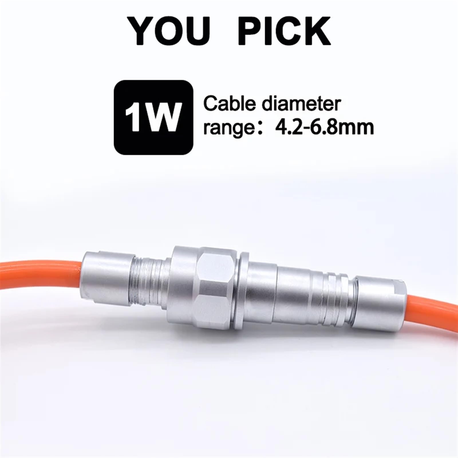 Underwater 300 Meters Watertight IP68 FVG PVG 0W 1W 2W 3W 2 4PinDock Cable Extension Wire High Pressure 30 BarConnector(1W FVG and PVG,7 Pin)