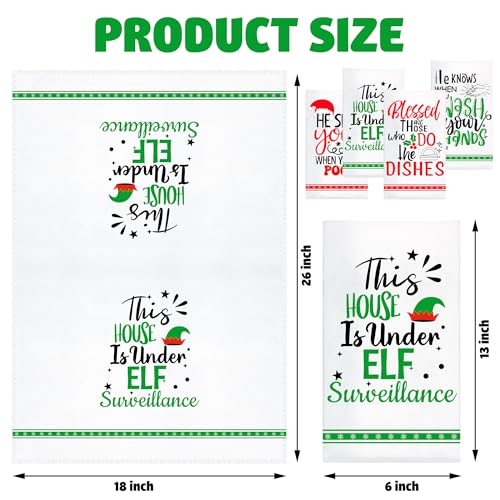 peony-man-Christmas-Funny-Kitchen-Towels-Novelty-Xmas-Dish-Towels-Christmas-Hand-Towel-Christmas-Dish-Tea-Towels-for-Christmas-Winter-Holiday-Kitchen-Bathroom-Cooking-18-x-26-Inch-4-Pcs peony man Christmas Funny Kitchen Towels Novelty Xmas Dish Towels Christmas Hand Towel Christmas Dish Tea Towels for Christmas Winter Holiday Kitchen Bathroom Cooking 18 x 26 Inch 4 Pcs