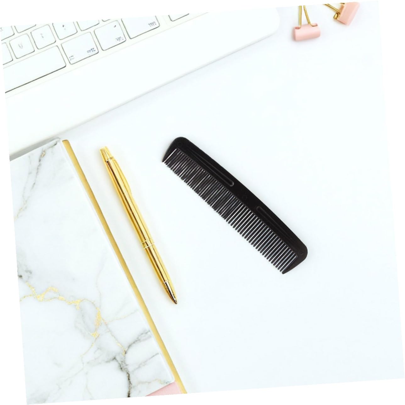 UKCOCO 200 Piezas Peine Cabello de Peine Compacto de Bolsillo de Dientes Finos y Anchos para Hombres y Mujeres Herramientas de Peinado para Uso Vestidores y Viajes