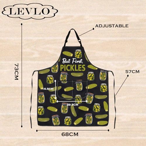 Tablier imperméable de cuisine But First Pickles pour bocaux et conserves - 2