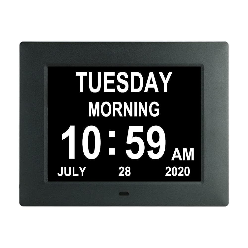 Buy Digital Day Calendar Dementia Clock Extra Large Day Date And Time