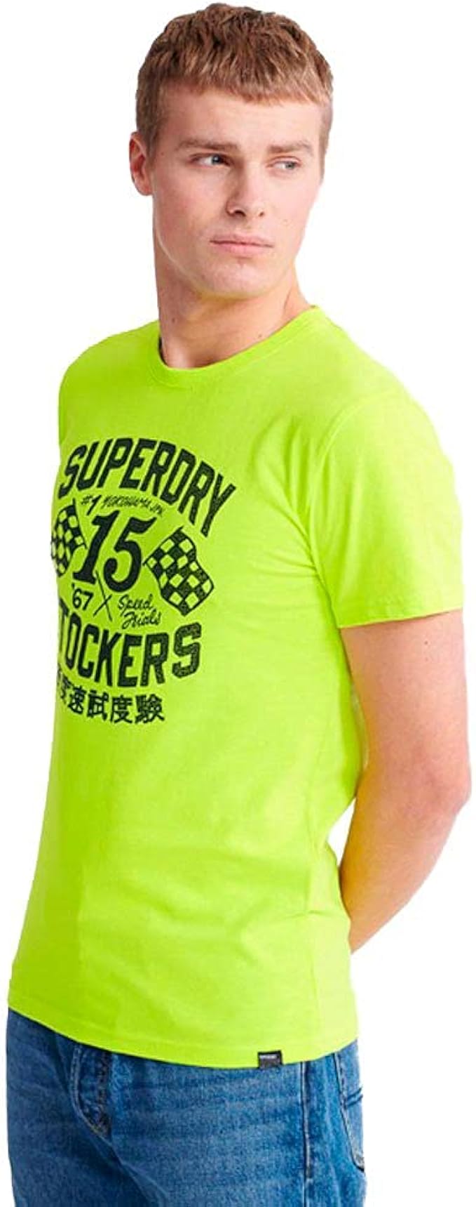 neon yellow men's t shirt