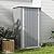 Patiolife 3x3 FT Metal Storage Shed, Small Outdoor Shed with Lockable Door and Sloping Roof, for Backyard Garden Patio, Grey