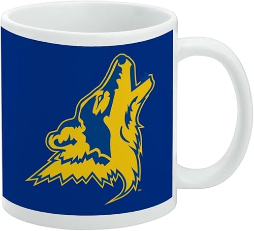 Vista 291 de Taza de cerámica con el logotipo principal de la Universidad de St. John, taza de regalo novedosa para café, té y bebidas calientes, 11oz, blanca