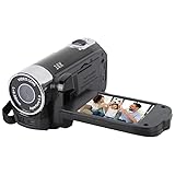 READFACE Entry Level Camcorder 1080P for Novices 16X Zoom Simple Digital Video Camera for Daily Casual Recording Black