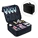 Produktbild SchminktascheVococal®kosmetiktascheTragbare Reise Große Platz Oxford Tuch Kosmetik Make-Up Schönheit Werkzeug Lagerung Tragen Koffer Tasche Organizer Fall Schwarz