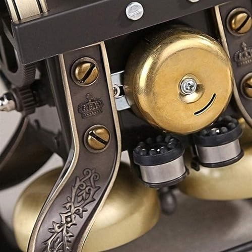 Téléphone fixe rétro ELzEy avec double option rotative ou à bouton - 4