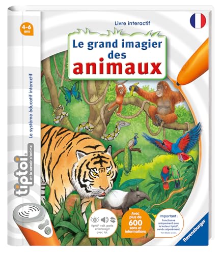 Livre Interactif Tiptoi Le grand imagier des animaux Ravensburger Jeux France - vue 1