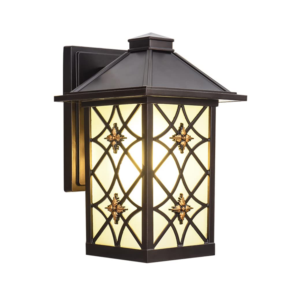 SXECAEPS Outdoor Wall Light IP54 Waterproof Lamp E27 Porch Exterior Lantern for Garden Patio Balcony Carriage Villa