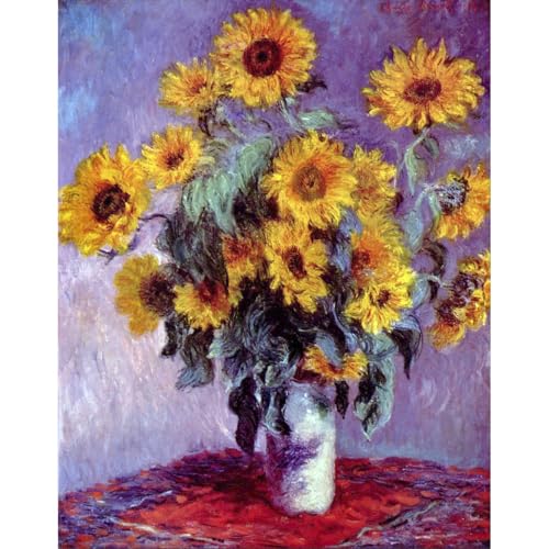 Monet Nature morte avec des tournesols habillez un grand mur vide avec cette œuvre XL