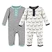 Hudson Baby Baby Cotton Union Suit, 2 Pack, Whales, 6-9 Months