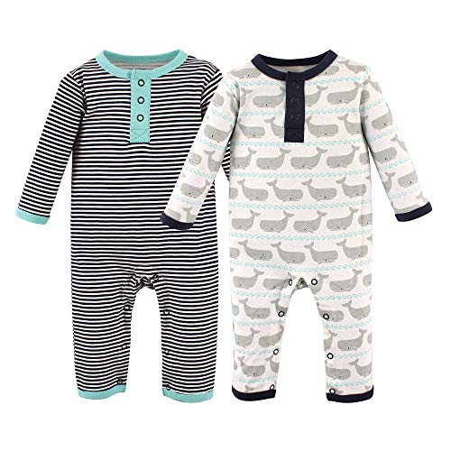Image of Hudson Baby baby-girls Cotton Coveralls