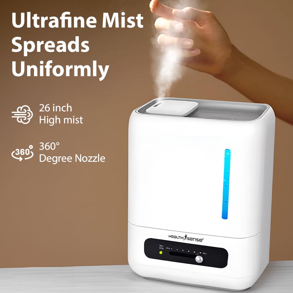 HealthSense Ultrasonic Humidifier - Cold & Cough Relief -5