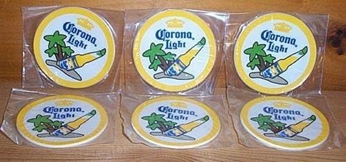 Corona Light Bar Coasters Spill Mats Set of 6