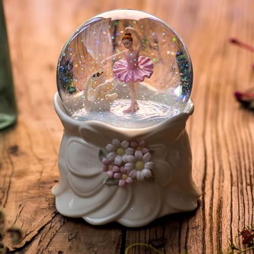 Caja de música con bola de cristal para dormir niñas 3