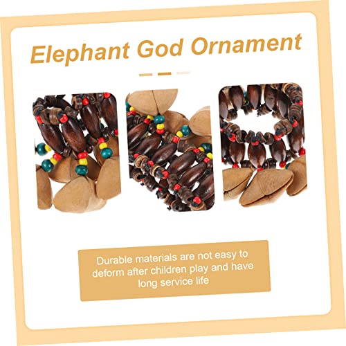 Milisten 2 Pcs Musical Men Wrist Style Color Nuts Bracelet Bell Shaker Conga African Assorted Girls Women For Jewelry Hand Chain Party Shell Drum Toy Bangle Percussion Handbell #TOP1