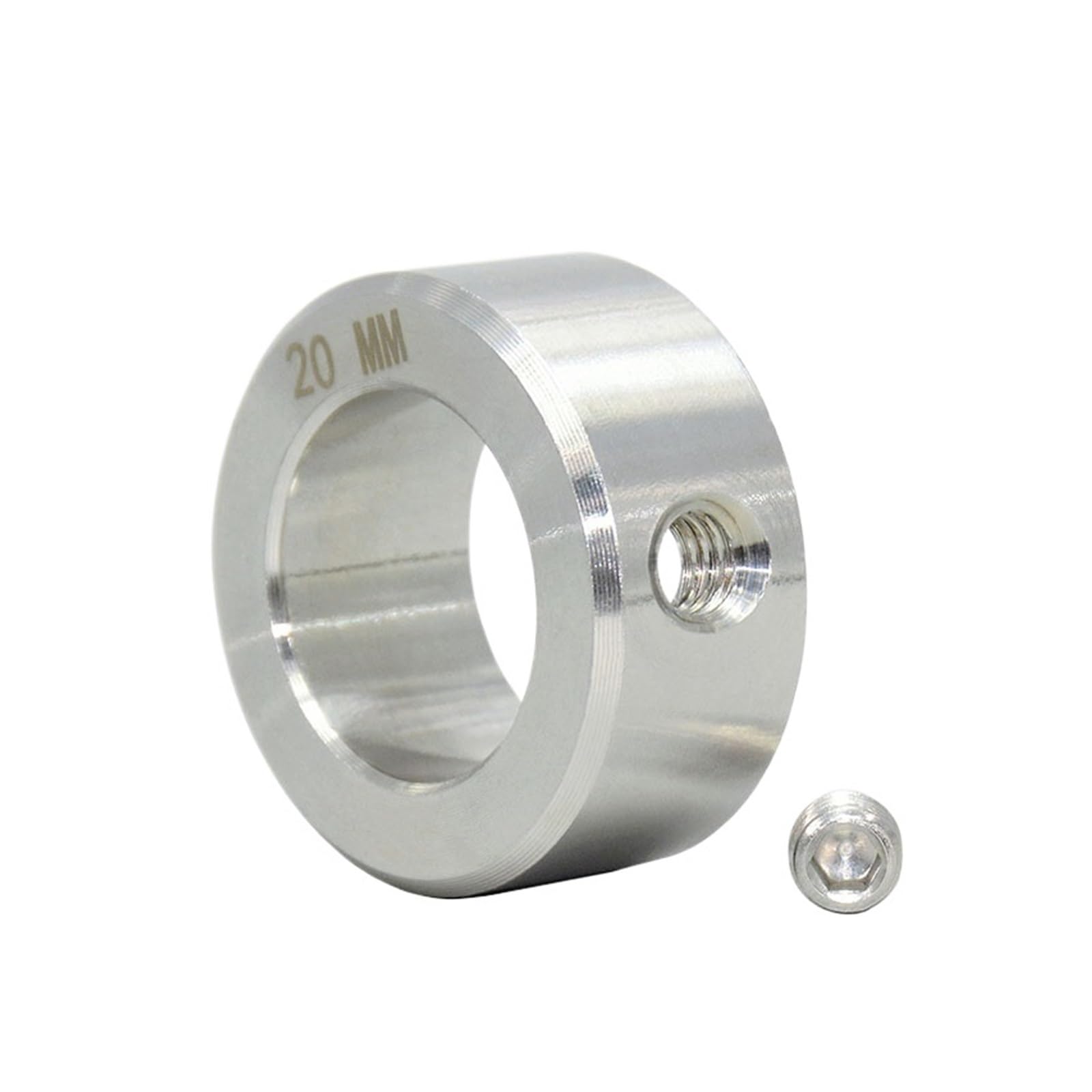 Anillo de retención del collarín del eje Collares de eje de tornillo de fijación de estilo de acero inoxidable macizo, anillo de retención de orificio, diámetro interior de 3-100mm(45-70-18 1pcs)