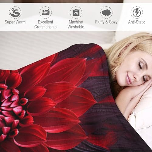 Couverture canapé plaid fleur impression 3D pour réchauffer vos soirées cocooning au salon