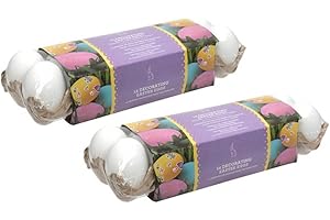 Pack of 24 Dyeable Plastic Easter Eggs
