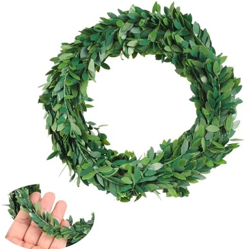 24.6 FT Artificial Green Vines for Decoration Mini Leaf Garland G...