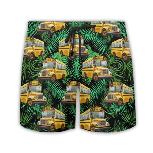Short de natation avec doublure en filet École D'Été pour loisir et surf