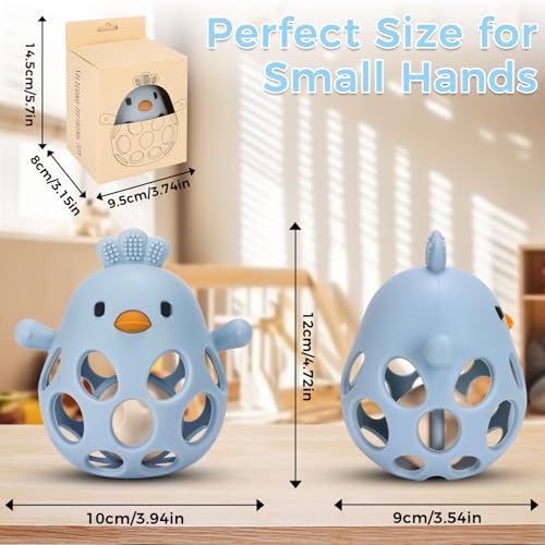 Venditer Brinquedos Montessori para Bebés 0-3-6-12 Meses Educativos, Brinquedo de Bola para Bebé, Brinquedos para Bebés 1 Ano, Brinquedos Sensoriais para Bebés Sonajero Presente