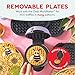 Dash MultiMaker® Mini System Removable Plate Set - Nonstick Replacement Plates for Spring Waffle Breakfast - Waffle Maker Not Included - 4-Inch - Two-Pack - Sunflower & Bee