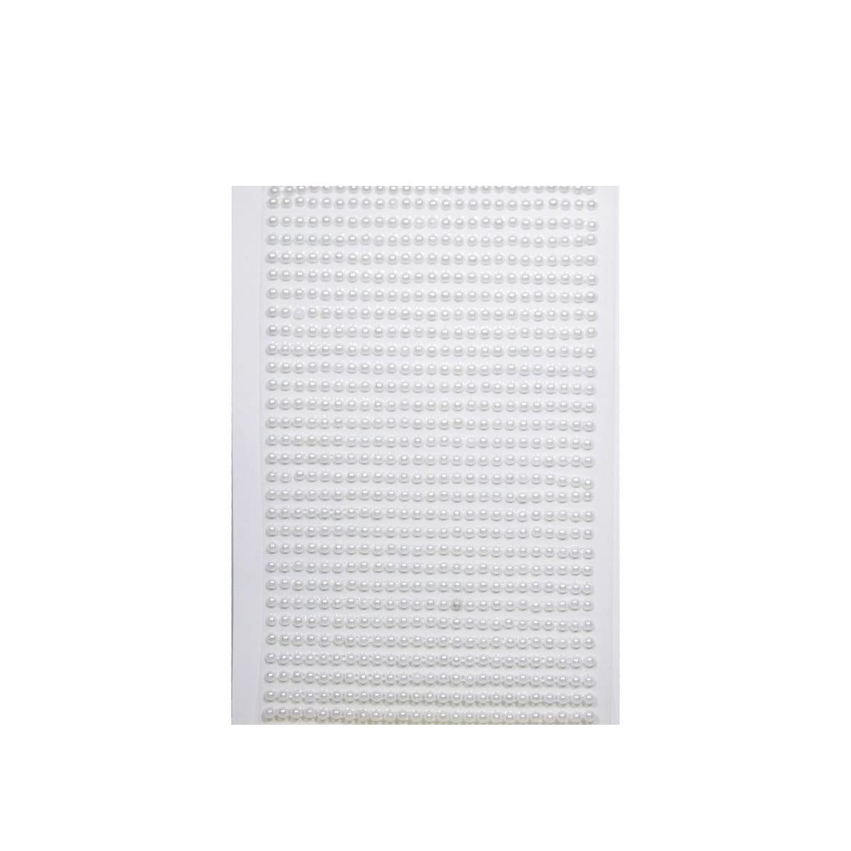 Aadya Crafts Self-Adhesive Sticker Pearl Moti 3MM Round Stone for Art and Crafts-image-19