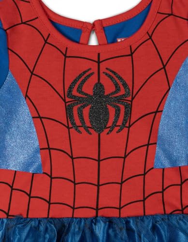 Marvel Spider-Man Infant Baby Girls Dress Leggings and Headband 3 Piece Spiderman 12-18 Months - image 2