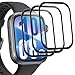 Joeyu (3 Stück) Panzer Schutz Glas für Huawei Watch Fit 4，folie，9H Härte, Anti-Schock, Blasenfrei, Kratzfest, handy folie