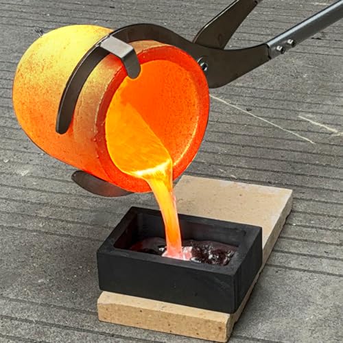 Nelyrho RLZH-6 6Kg Propane Melting Furnace Kit With Two Crucible Tongs, Full Stainless Steel Foundry Kiln Smelting Gold Silver Copper Aluminum Metal Recycle Smelting Forge Casting Tool thumb #7