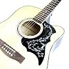 2 PCS Acoustic Electric Guitar Pickguard, Jacksupermall Guitar Hummingbird Pick Guards (Black)