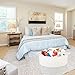 HOMSHOO Extra Large Cotton Rope Storage Basket - 21.7 x 13.8 inches Toys Storage Bin Woven Laundry Basket Storage for Blanket,Throw, Toys,Shoe